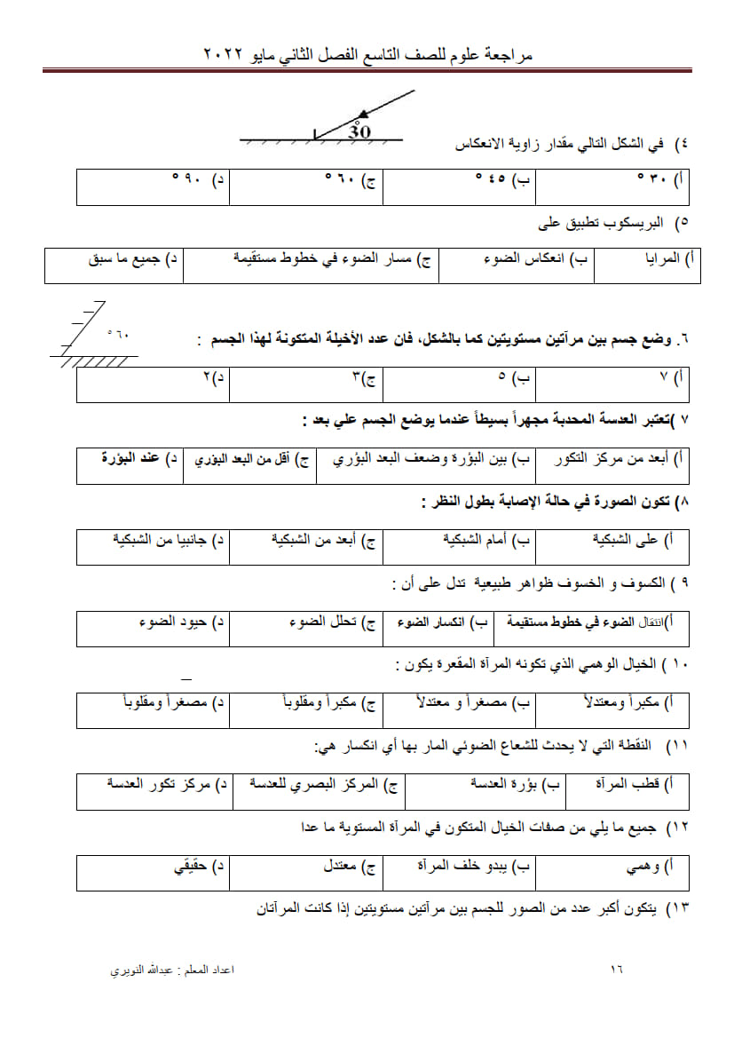 أٍسئلة على وحدة الضوء والحياة تاسع ف2 3.jpg