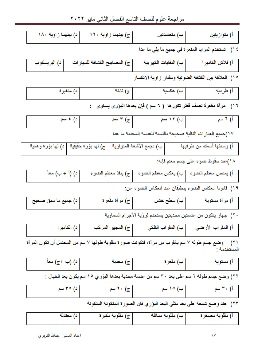 أٍسئلة على وحدة الضوء والحياة تاسع ف2 4.jpg